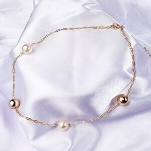 Colar bola e pérola