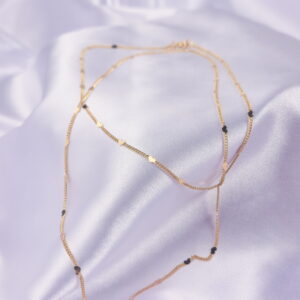 Colar mini corações 70cm