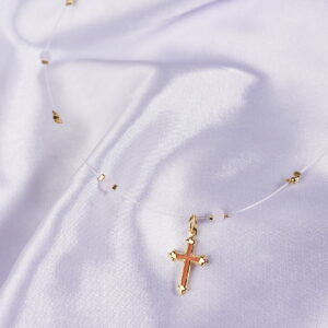 Colar nylon cruz colorida